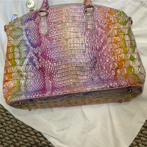 Brahmin Large Duxbury Satchel Optimism Melbourne Leather…like new - Picture 4 of 6